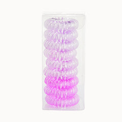 9 Pcs Spiral Hair Ties No Crease, Coil Hair Ties, Phone Cord Hair Ties, Women Ponytail Holder Elastics