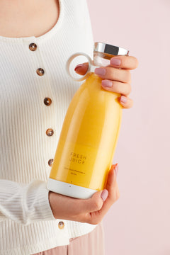 11.83oz Portable Electric Wireless Mini Fruit Blender Juicer - Perfect for On-the-Go!