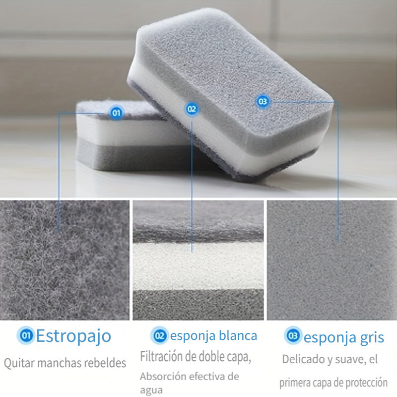 Double-sided Cleaning Spongs Household Scouring Pad Kit