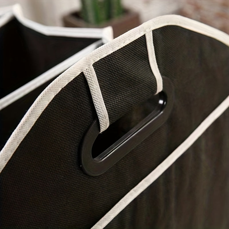 Car Trunk Cargo Storage Bag, Foldable Black Storage Box For Car And Trunk