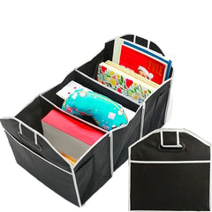 Car Trunk Cargo Storage Bag, Foldable Black Storage Box For Car And Trunk
