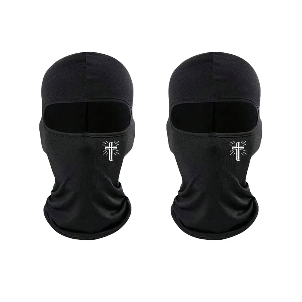2pcs Hat Breathable Balaclava Face Ski Mask Men Perfect for Bicycle, Motorcycling, Hiking,Skiing for Outdoor Sports Tool