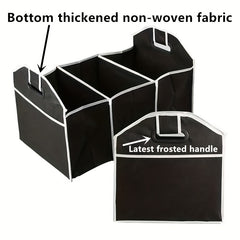 Car Trunk Cargo Storage Bag, Foldable Black Storage Box For Car And Trunk