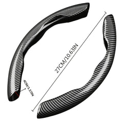 Upgrade Your Driving Experience With A Non-Slip Carbon Fiber Steering Wheel Cover!
