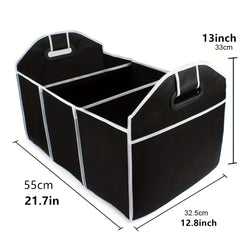 Car Trunk Cargo Storage Bag, Foldable Black Storage Box For Car And Trunk