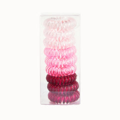 9 Pcs Spiral Hair Ties No Crease, Coil Hair Ties, Phone Cord Hair Ties, Women Ponytail Holder Elastics