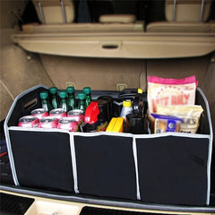 Car Trunk Cargo Storage Bag, Foldable Black Storage Box For Car And Trunk