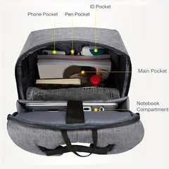Men's Anti-theft Laptop Backpack, Travel Large Capacity Business Bag Shoulder Bag