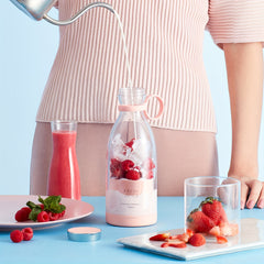 11.83oz Portable Electric Wireless Mini Fruit Blender Juicer - Perfect for On-the-Go!