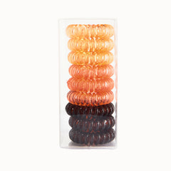 9 Pcs Spiral Hair Ties No Crease, Coil Hair Ties, Phone Cord Hair Ties, Women Ponytail Holder Elastics