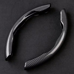 Upgrade Your Driving Experience With A Non-Slip Carbon Fiber Steering Wheel Cover!